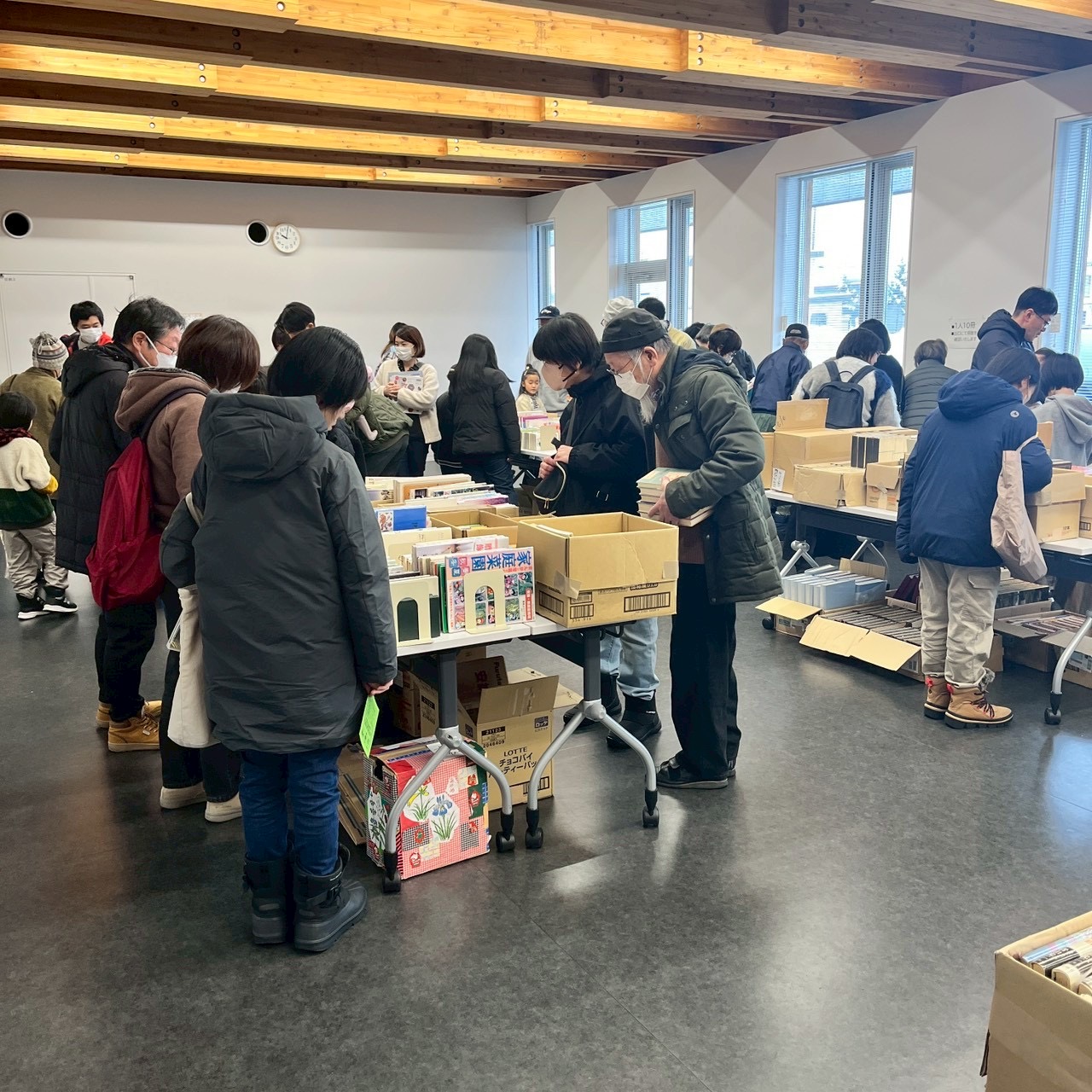 本のリサイクル市の様子